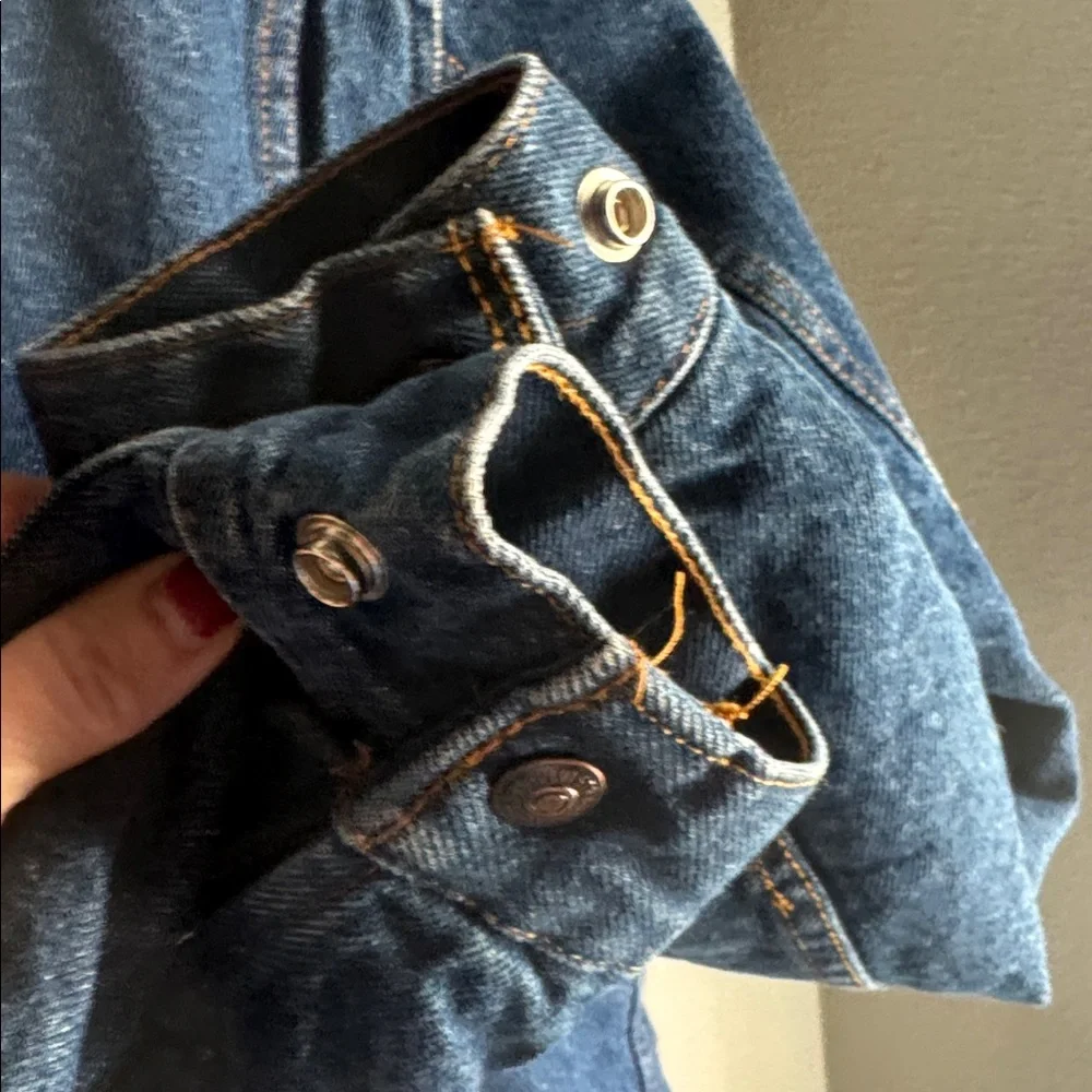 Vintage 70s Levi’s Sherpa Denim Jacket, Size 36L.